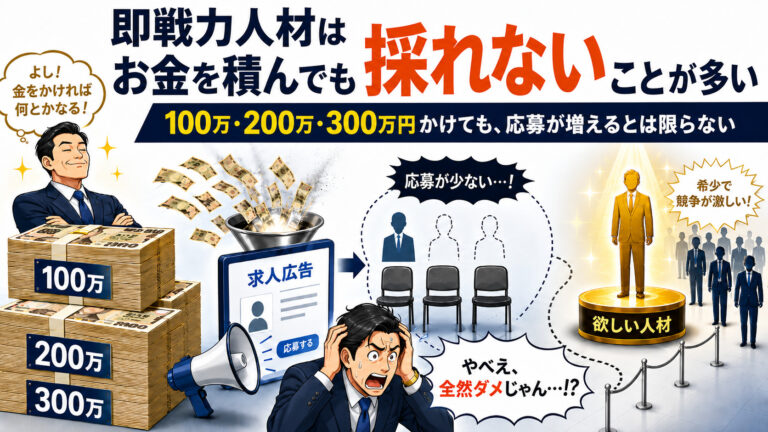 お金をかければ、欲しい人材が採れると思っていませんか？