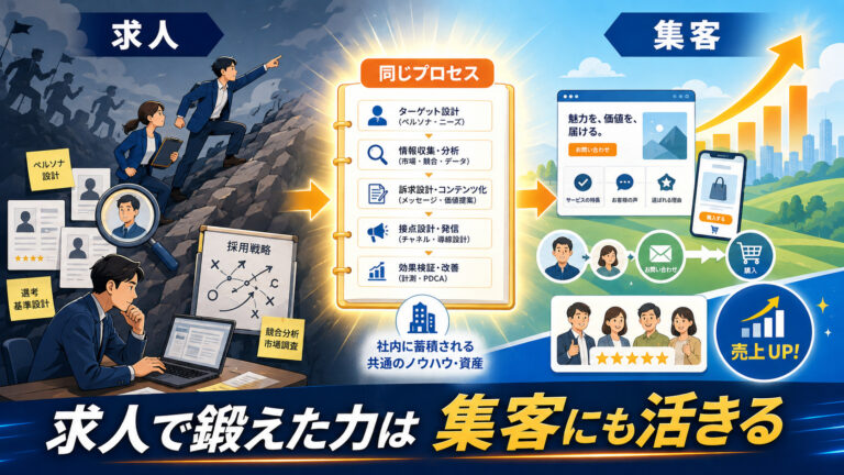 難しい求人で勝てれば、集客では無双できます