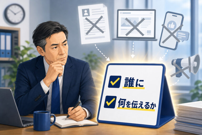 求人で成果が出ない会社ほど、「どう伝えるか」から考えています