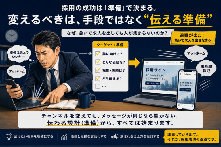 人が足りなくなってから、求人内製化を始めても遅い理由